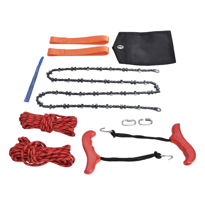 Hand Rope Chain Saw Efficient Both Sides Teeth Blades Folding
