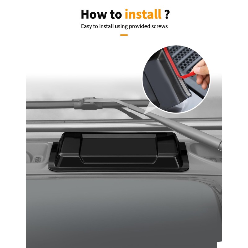 Hoolcar Hood Vent Hood Scoop Vent Cover for 2018-2025 Jeep
