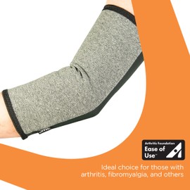 Imak Brownmed Compression Arthritis Elbow Sleeve - Elbow Support for Arthritis, Joint Pain & Circulation - Arm Compression Sleeve for Men & Women - Small