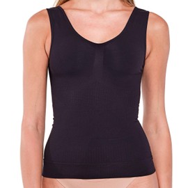 SLIMCELL Shapewear Women's Tank Top Anti Cellulitis - Top Women & Bra Women Without Underwire Integrated, Tummy Control Tank Top for Body Women, Shapewear Women's Body with Bra Without Underwire