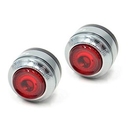 Moon Unisex Adult Merak Bar End Rear Light - Silver/Black