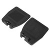 Pair Wheelchair Footplate 19x16cm Footrest Thickened ABS Plastic Nonslip Texture