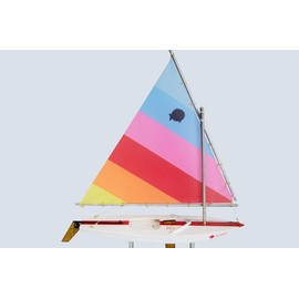 LK Wooden Sunfish Model Sailboat Decoration 16"-2