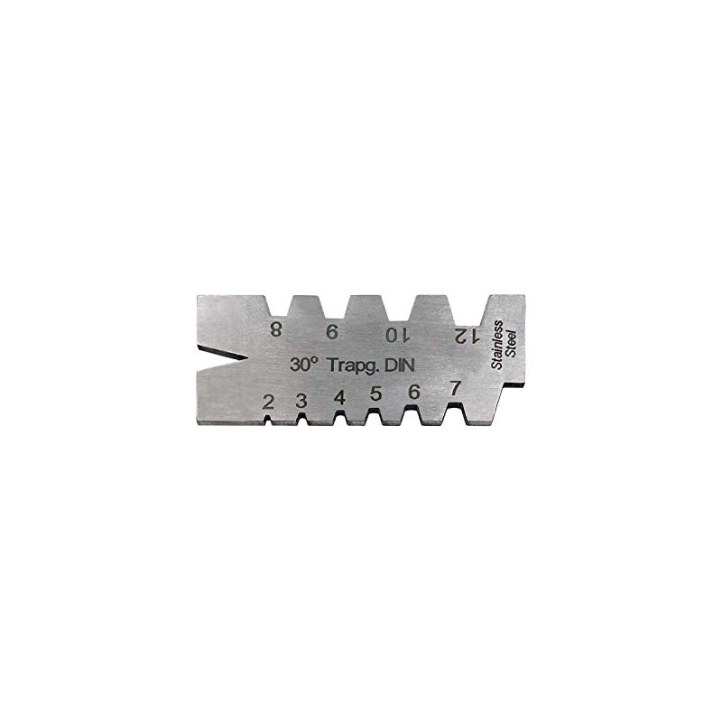 PAULIMOT Trapezoidal Threaded Steel Gauge DIN 103, 30°, 2-12 mm