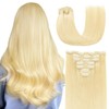 AGMITY Real Hair Clip-In Extensions Real Hair 35 cm 110