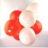 12" Latex Balloons, Pack of 20 (Red, White)