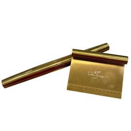 French Rolling Pin and Dough Scraper Set | Gold Bench Scraper Tool | Rolling Pin For Dough | Bread Making Accessories | Metal Bread Dough Cutter | Sourdough Scraper | Rolling Pin for Baking, small