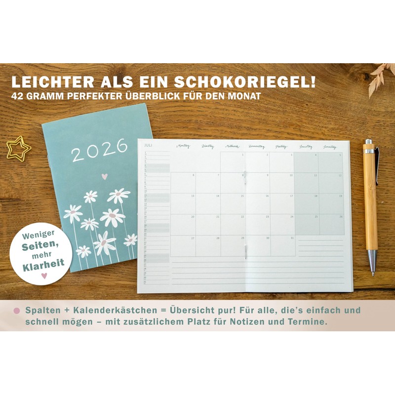 Eine der Guten Appointment Calendar A6 - Calendar 2026, Mini