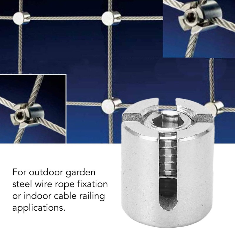 Cross Cable Clips, 10 Pieces Cross Wire Rope Clip Stainless