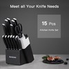 Astercook Knife Set, 14 Pieces Kitchen Knives Set with Healthy