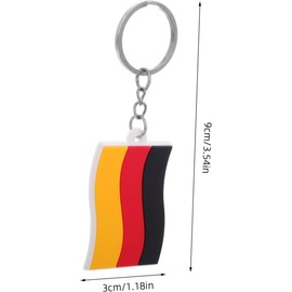 5 Llaveros de Pvc Temática Campestre y Bandera Alemana para Mochila y Bolso, Ligeros y Portátiles, Accesorios Adorables para Decoración en Casa