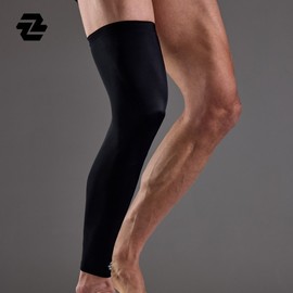 Lycra Long Sports Leg Sleeves for Running, Hiking, Cycling, Basketball, Outdoor Activities Sports White M 5ea