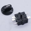 Taiss 2PCS Rotary Switch 125/250VAC 16A 4 Position 3 Speed