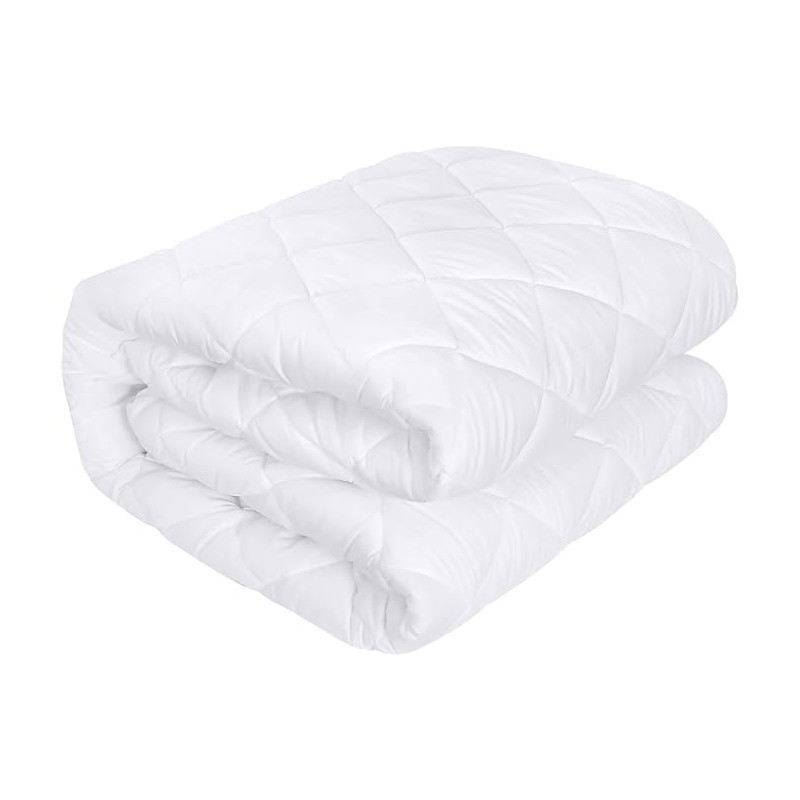 A ATH Collection Poly-Cotton Quilted Mattress Protector Cotton Fabric Pad