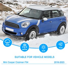 CJPPPZIW® Windshield Wipers Replacement for Mini Cooper Clubman F54 2016-2023 Wiper Blades for My Car,Quality Front and Rear Pink Windshield Wiper Blades-22 Inch+20 Inch(Pack of 2)