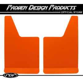 Proven Design Products 2017+ Ford F-150 RAPTOR SVT, F-250 Red Mud Flaps, PDP MUDFLAPS PLAIN_ ORANGE
