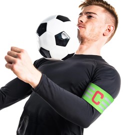 BESPORTBLE Pack of 2 Football Sleeves Sports Equipment Sports Equipment Football Accessories Contrasting Captain's Armband Football Bracelets Professional Training Aid Armband