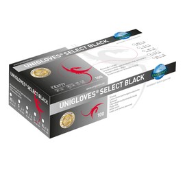 Latex Gloves Black Select Black Small Pack of 100