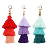 KBRPEY Pack of 3 Key Chains Colour Gradient Colours Cute