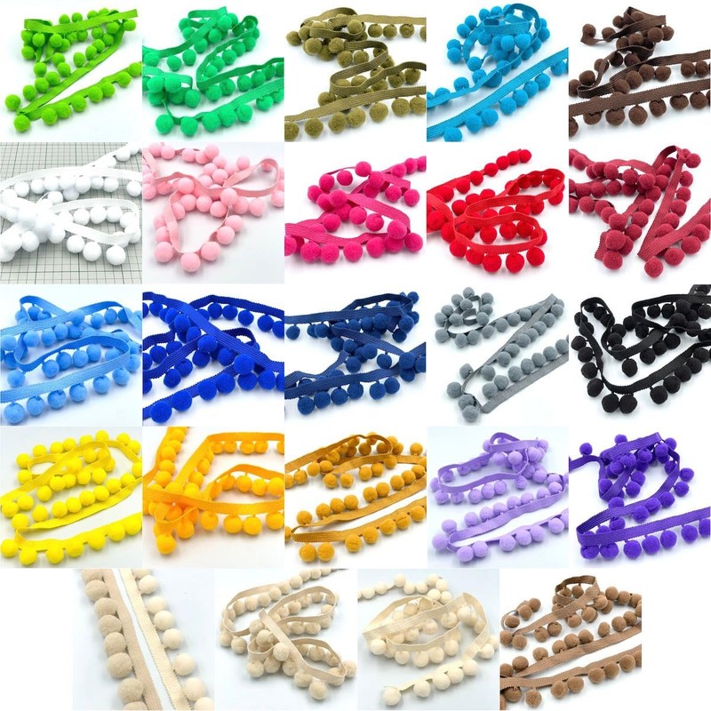 Craft Cult Jumbo Pom Pom Bobble Trim Braid - 10