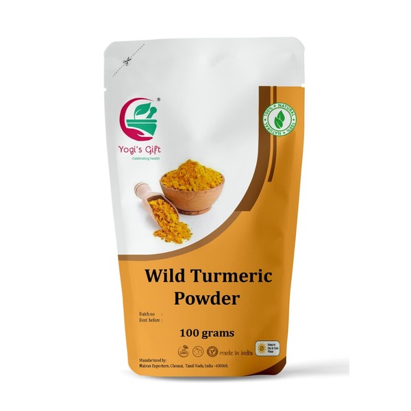 Kasturi Turmeric Powder for Skin Care | Wild Turmeric Powder | Aka Kasturi Manjal Powder | Best for Preparing Turmeric Face Mask | Get Clear and Glowing Skin Naturally | 100grams / 3.5 Oz pack
