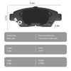 HECHENQICHE Front Ceramic Brake Pads with Hardware Kit for Honda