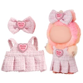Doll Dress & Outfit Set for Labobo Dolls, La Blind Box Bubu, Doll Dress, Doll Hats, Doll Clothes 18 cm, 17 cm, Doll Accessories, Doll Clothes, Collectors, Dresses, Hair Bands, Pink