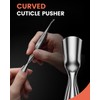 BEZOX 2 in 1 Cuticle Pusher and Trimmer with Fork