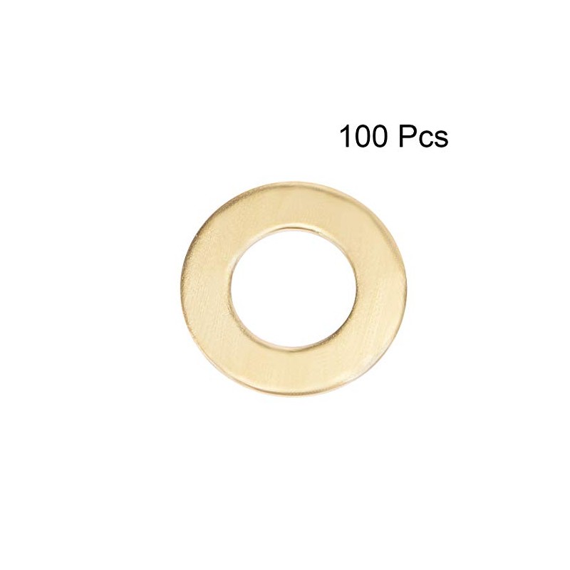 sourcing map 100Pcs 4mm x 8mm x 0.5mm Copper Flat