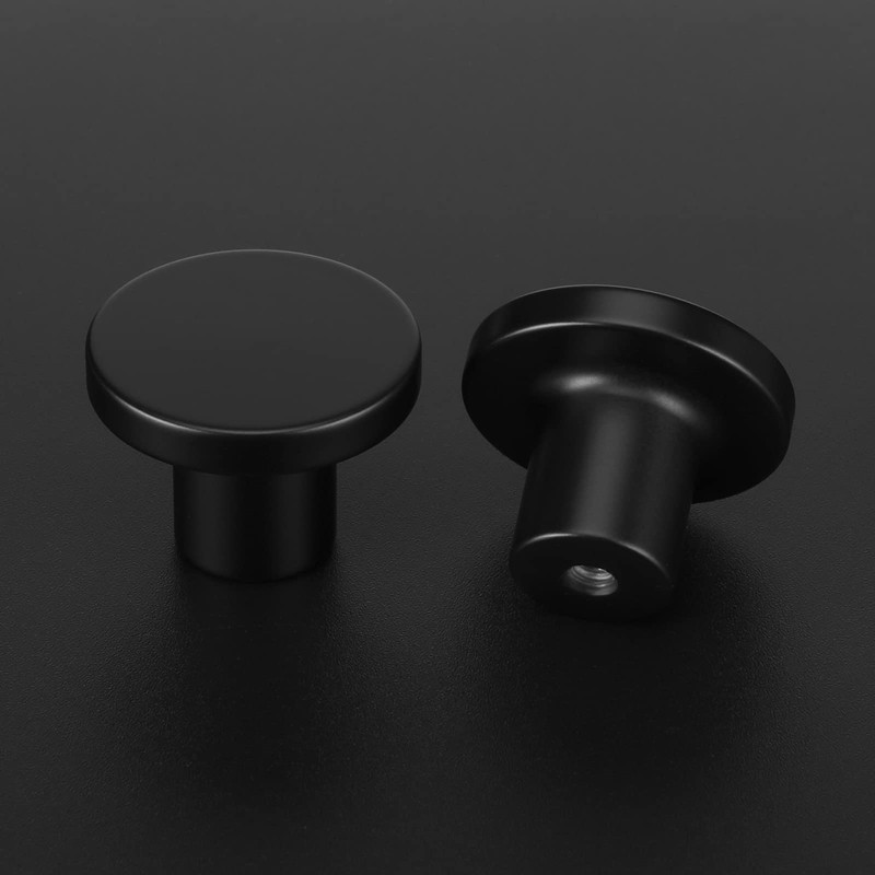 LONTAN 4 Pack Black Knobs Black Drawer Knobs Kitchen Cupboard