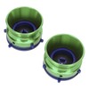 1 Pair NAB Hub Adapters Polished Aluminum Alloy Universal Loading