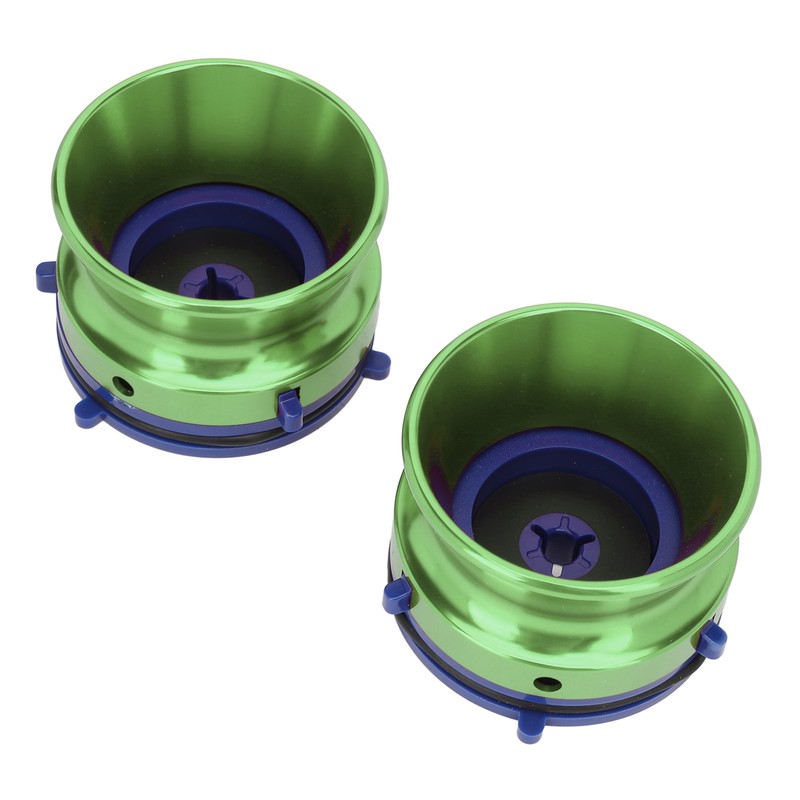 1 Pair NAB Hub Adapters Polished Aluminum Alloy Universal Loading