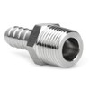 2 Pack 304 Stainless Steel Hose Connector Straight Pipe Adapter