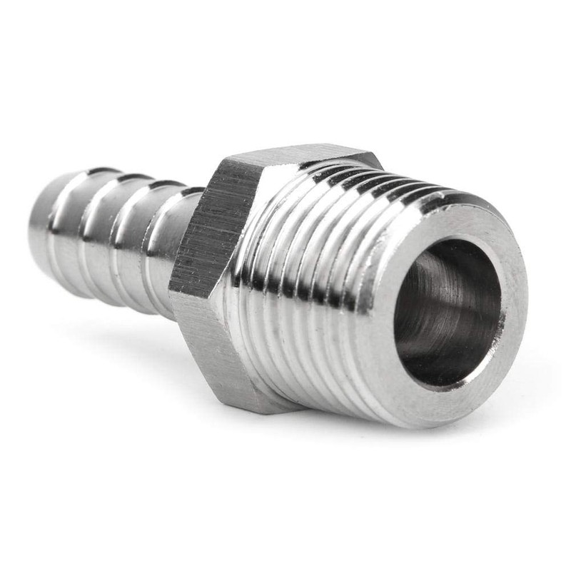 2 Pack 304 Stainless Steel Hose Connector Straight Pipe Adapter