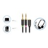 deleyCON Headset PC Laptop Adapter - Audio Jack Y Adapter