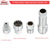 BILITOOLS 17-Piece Pass Through Socket Set, 3/8" & 1/2" Drive