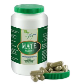 Vita Ideal Vegan® Mate – Leaves – 120 Capsules – Ilex Paraguariensis – Daily Serving 840 mg MATE Leaves Pure Powder Vegetable Natural and No Additives