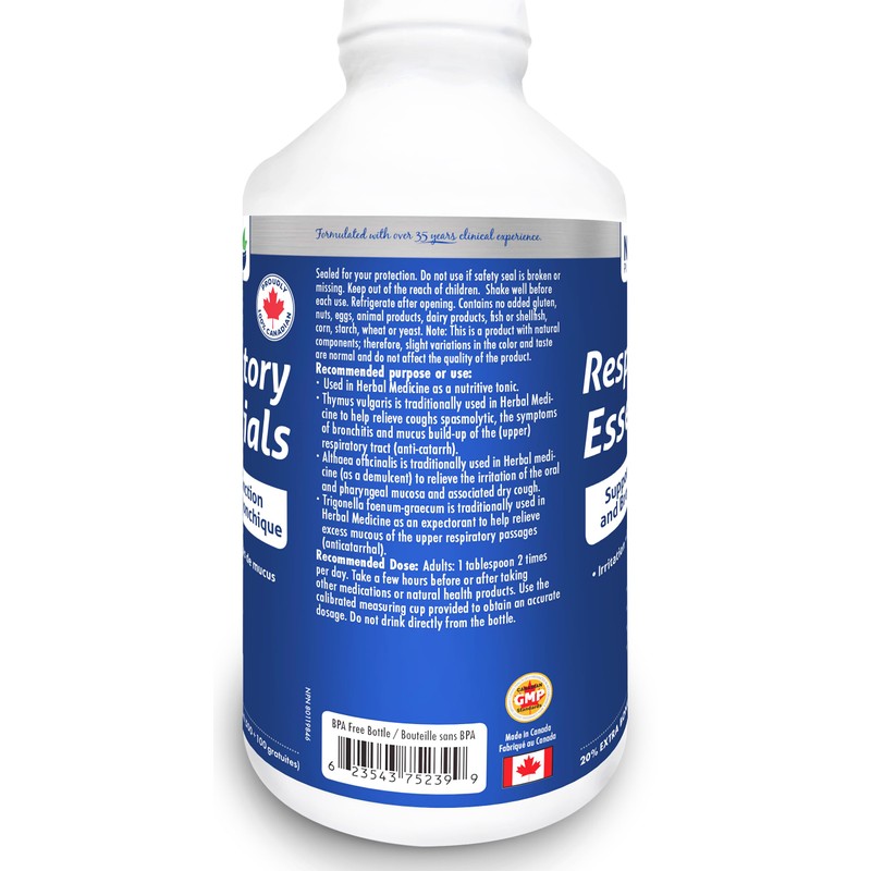 600ml Naka Platinum Respiratory Essentials, Supports Respiratory and Bronchial Function,