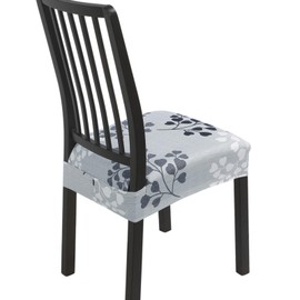 SearchI Dining Chair Seat Covers Set of 6, Stretch Removable Chair Covers for Dining Chairs, Kitchen Chair Covers Protector(Leaf Pattern)