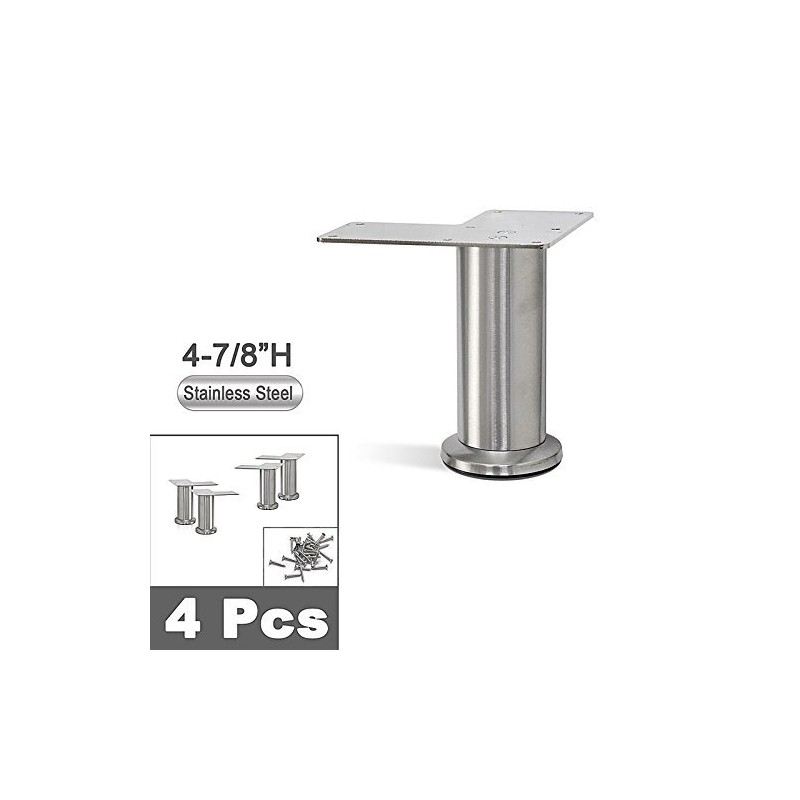 AKB Hardware Stainless Steel Straight Metal Sofa Legs, Furniture Legs,