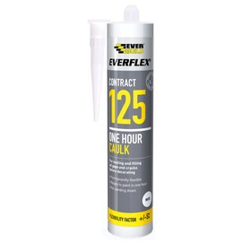 Everbuild 125C4 Everflex 125 One Hour Caulk, White, 380 ml