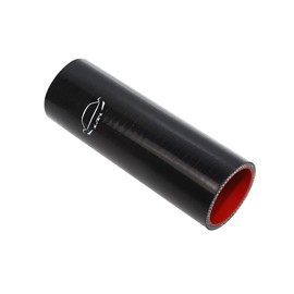 TMKOOL 6" Length 4-Ply Reinforced High Temp 1.75" ID Straight Coupler Silicone Hose (BLACK, 1.75'')
