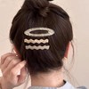 WENJESO Simple Acetate Hair Clip, For Sides/Bangs, Insta-Style, Cute Bebe