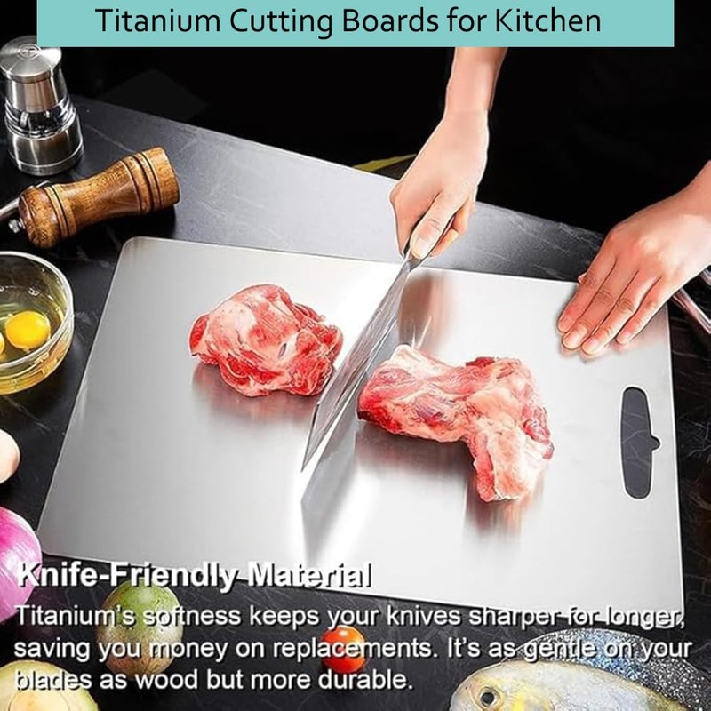 Cutting Board, 304 Stainless steel non Stick Kitchen Cutting Board,