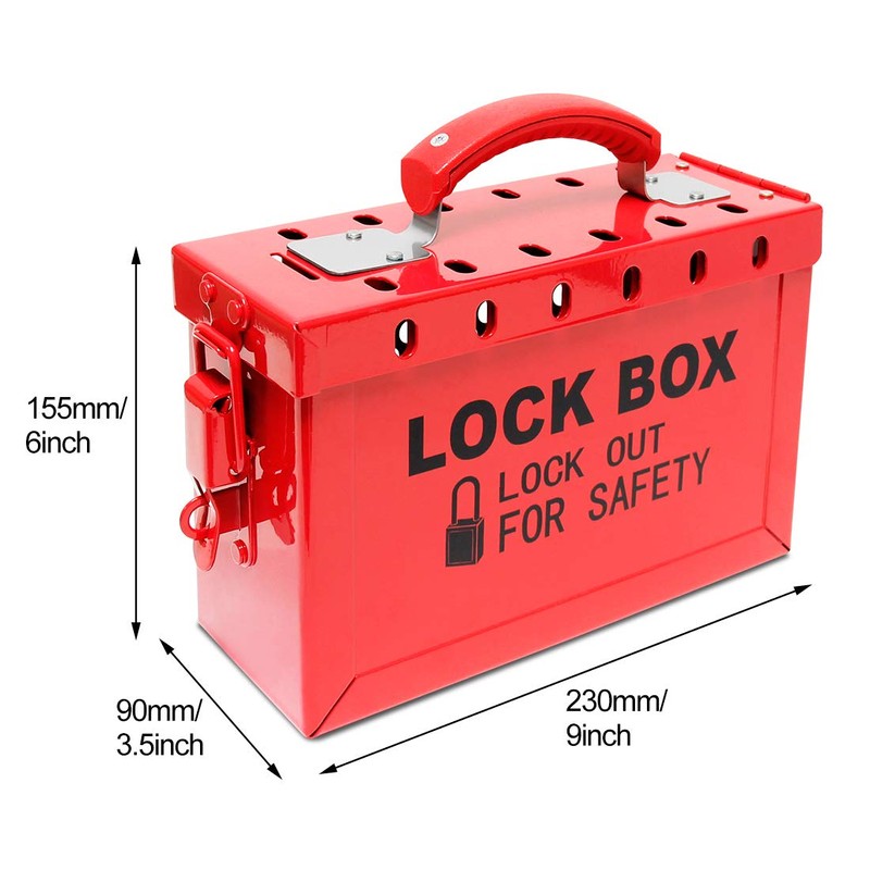 WISAMIC Group Lockout Tagout Lock Box: with 13 Slots Portable