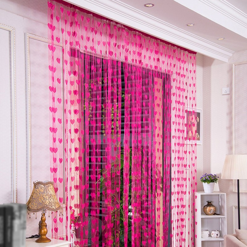 UOOOM Thread Curtain 100 x 200 cm, Door Curtain Window