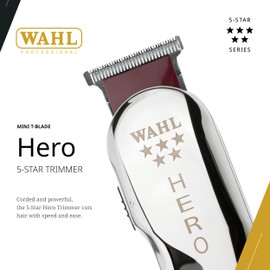 Wahl Professional Wahl Professional 5 Star Hero Corded Trimmer Adjustable T Blade Lightweight Precision Lining