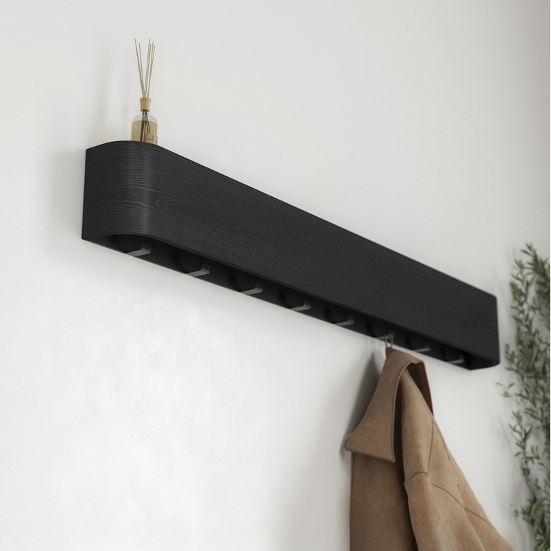 Kazai. Wall-Mounted Coat Rack 'Toke' - Modern Design Coat Rack