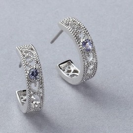 VOTRE COUTURE Women's Hoop Earrings, Mill Decoration, Popular, Fashionable, Antique, Birthday Gift