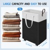 HomeHacks 75L Rolling Laundry Basket with Wheels, Collapsible & Waterproof
